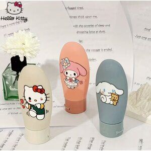 Hello Kitty Travel Bottle Set 3-Pack Refillable Mini Toiletry Containers